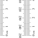 Ruler Millimeter Inch Inch A4 to Print Tape Measure Scale 250 Mm 10 Inch  Inch PDF 